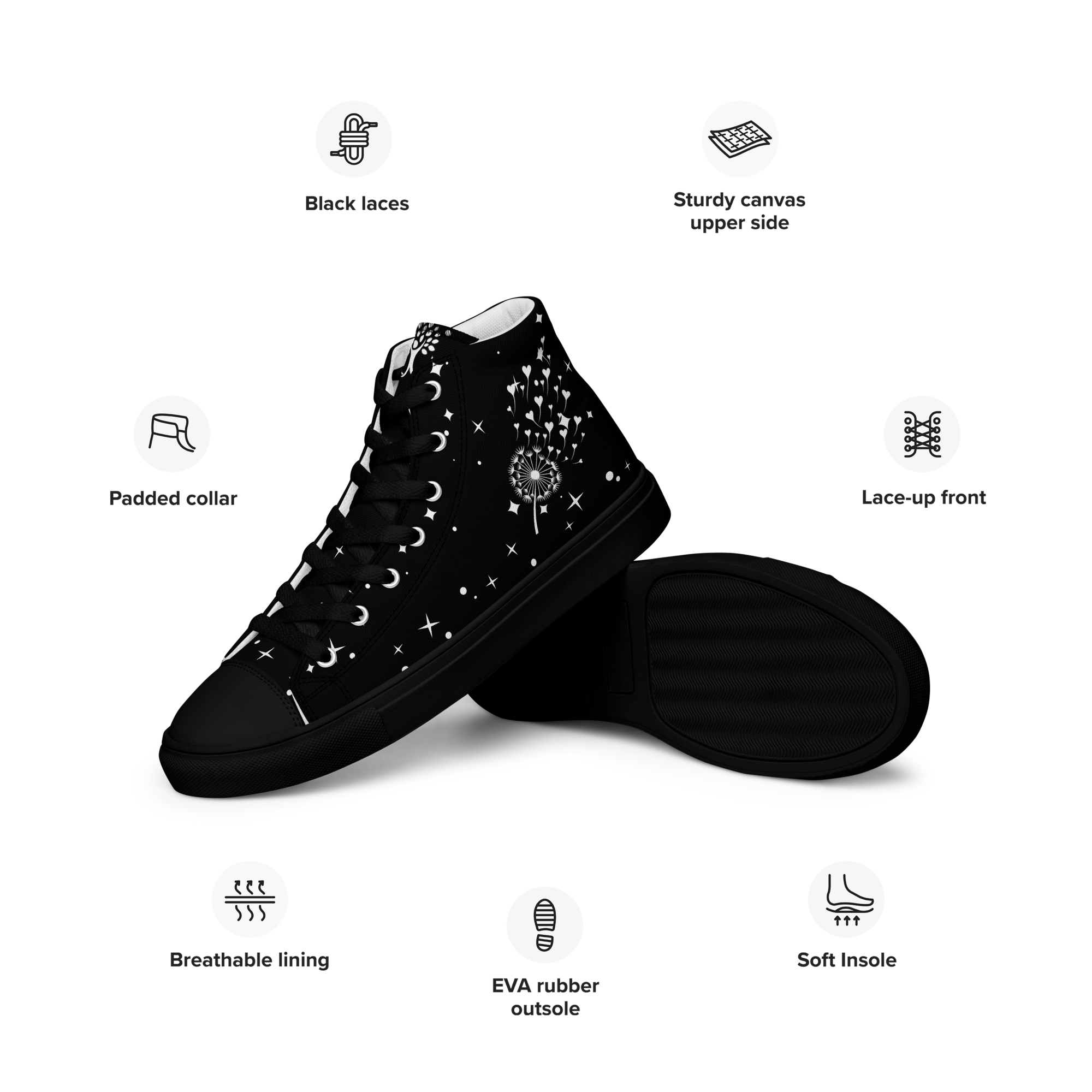 Baskets hautes en toile homme – Image 12